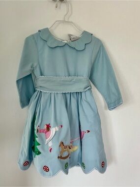 Cotton Kids Christmas Dress